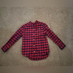 Kids Red and Black Checkered Shirt.